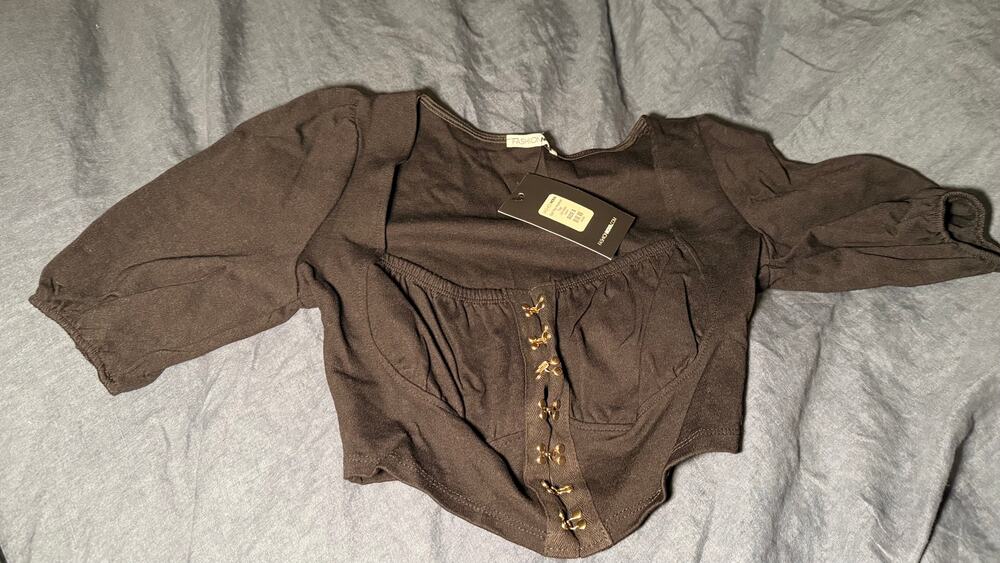 NWT Fashion Nova Black Top Size Small